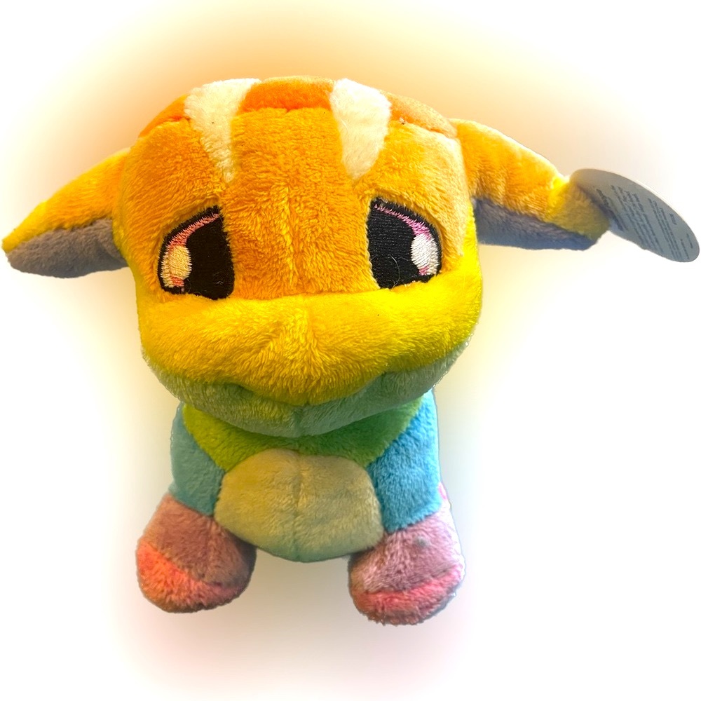 Neopets Rainbow Poogle Plushie from Limited Too 2005